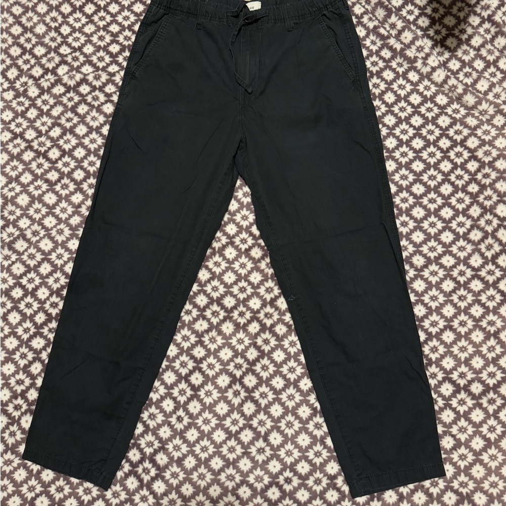 Men's Black H&M Relaxed Casual Pants
